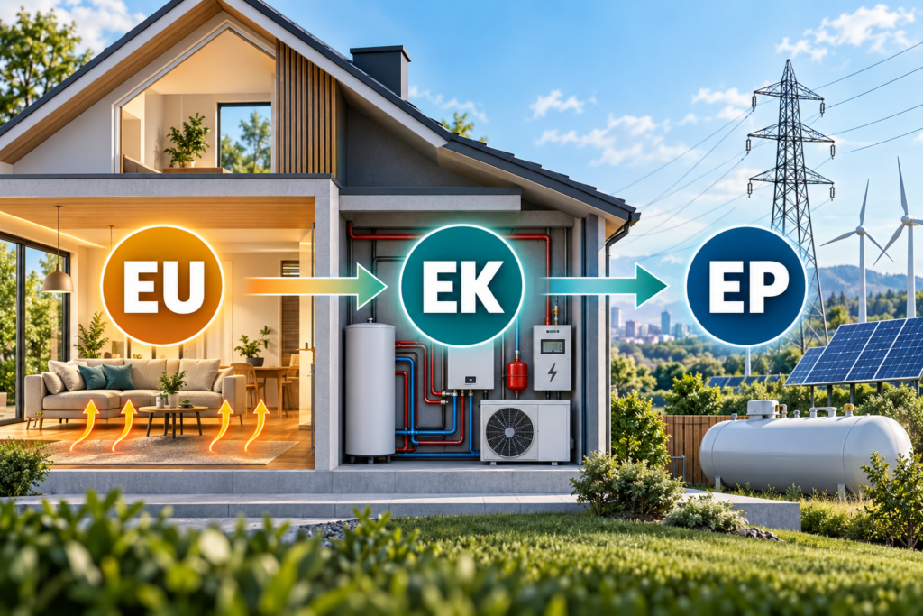 EP, EK i EU w świadectwie energetycznym: czym są EU i EK? Część 1 Energia użytkowa EU i energia końcowa EK w świadectwie energetycznym